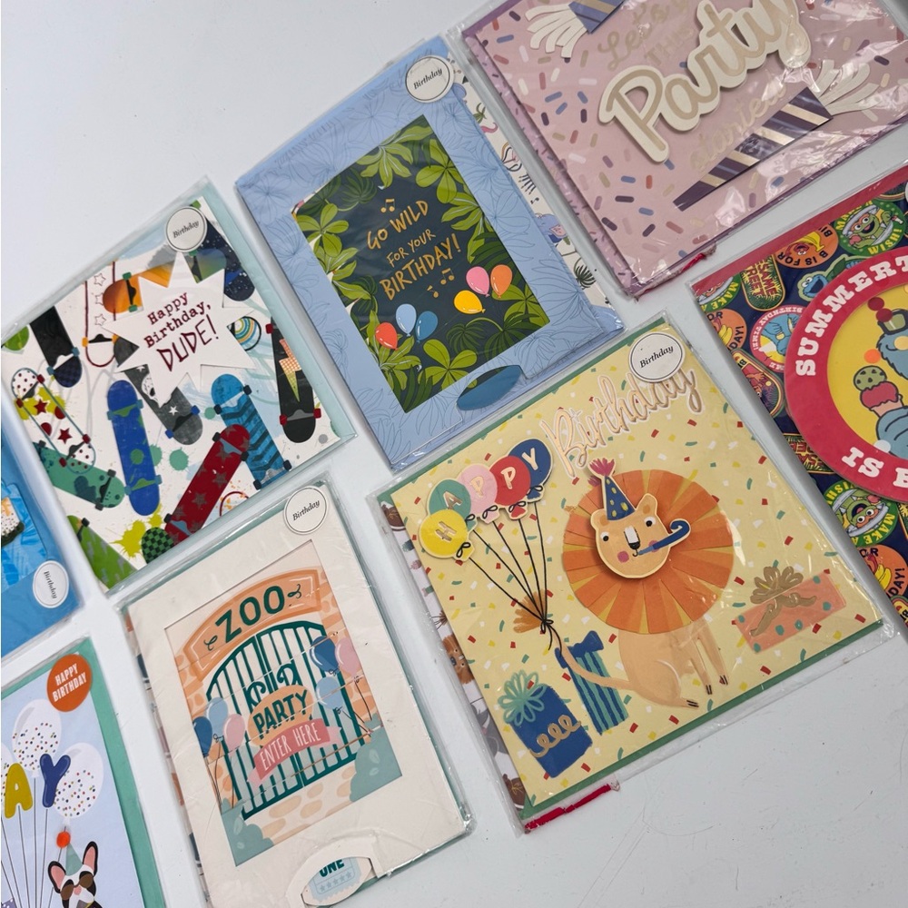 Lot of 12 Children’s Birthday Cards and Envelopes
